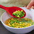 Silicone Nonstick Slotted Spoons Set 2,High Heat Resistant, Hygienic Design Cooking Baking Spoons Set for Cooking Stirring, Mixing and Serving,Red...