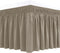 Biscaynebay Wrap Around Bed Skirts for Full & Full XL Beds 15" Drop, Taupe Adjustable Elastic Dust Ruffles Easy Fit Wrinkle & Fade Resistant Silky...