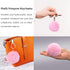 1 Sets 6 Pieces Fluffy Steering Wheel Cover for Women Girls, Includes Soft Fur Steering Wheel Cover Car Coaster Plush Keychain Rhinestone Ring Sti...