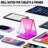 Acrylic Cell Phone Stand, Portable Phone Holder for Desk Universal Stand Holder with Non-Slip Dock for Home Kitchen Office Bathroom (Purple)...
