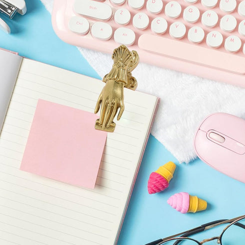 2PCS Vintage Lady's Hand Shape Book Clip Paper Storage Clip Journal Clips to Hold Journal Open While Writing Scrapbook Kit Document Clip...