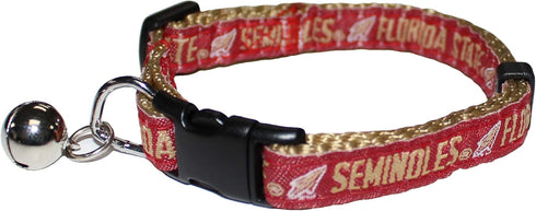 Pets First Collegiate Pet Accessories, Cat Collar, Florida State Seminoles, One Size...