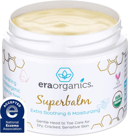 Era Organics Healing Ointment for Babies - USDA Certified Organic Natural Moisturizer Gentle on Sensitive Skin Prone To Baby Eczema, Cradle Cap (I...
