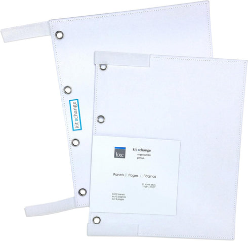 2 Panels by KIT XCHANGE Hanger Binder Storage System Planner Beads Scrapbooking Hook Loop...