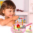 Wooden Play Food Sets for Kids Kitchen,Pretend Play Kitchen Fake Cutting Food Toys,Educational Toy for Toddler Girl 1 2 3 Year Old Birthday Gift (...