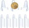 50 PCS Acrylic Display Holder Clear Display Easel Stands for Coins Capsules Phone Medals Stones Cards (Small)...