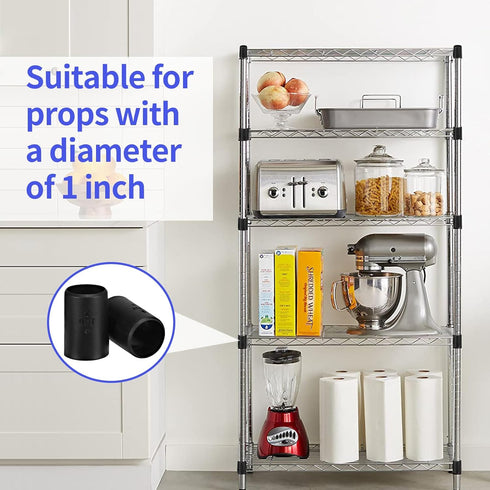 30 Pack Black Wire Shelf Clips 1 inch Wire Shelf Clips, Plastic Shelving Clips Shelf Lock Clips Round Plastic Clips, Shelf Support Clips for Wire ...
