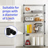 30 Pack Black Wire Shelf Clips 1 inch Wire Shelf Clips, Plastic Shelving Clips Shelf Lock Clips Round Plastic Clips, Shelf Support Clips for Wire ...