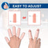 Finger Cots, Gel Finger Tips Protector, Finger Covers (14PCS, L size), New Material (Latex-Free), Finger Sleeves Great for Finger Cracking, Dermat...