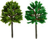 Bright Creations 55-Pieces of Miniature Model Trees for Diorama Supplies, Scenery, Landscape, DIY Projects, Arts and Crafts, Train Village, Railro...