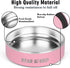 24oz Stainless Steel Dog Bowls with Rubber Bottom Non-Slip Double Wall Metal Outdoor Dog Food and Water Bowls Weighted Insulated Pet Feeding Bowl ...