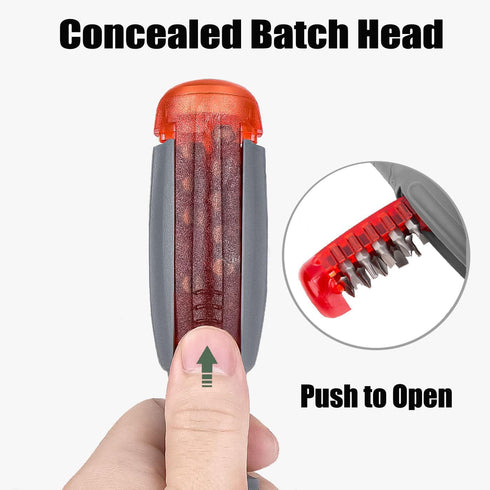 11 in 1 Screwdriver, Portable Multifunctional Screwdriver Set, Flat Head/Slotted/Phillips/Hex/Square Head/Hex, Nut Driver Suitable for Outdoor and...