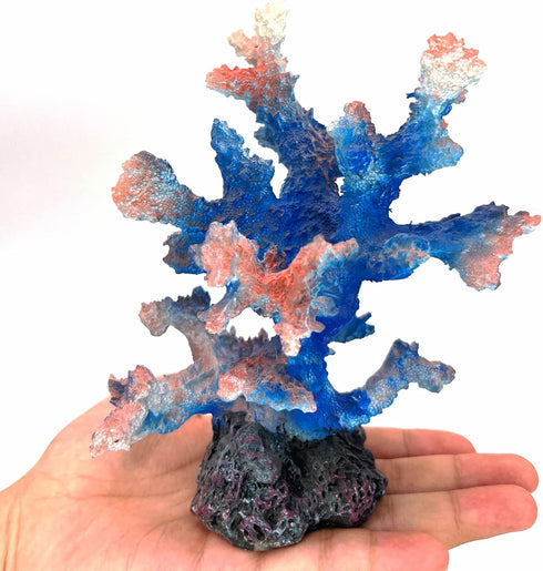 PINVNBY Artificial Coral Ornament Aquarium Sea Plants Decoration Underwater Craft Resin Coral Landscape Fish Tank Accessories Aquarium Decor Suppl...
