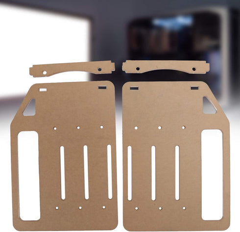 3 Layer 3.5in Hard Disk Drive Rack, Transparent DIY HDD Cage Tray Holder, Universal Desktop Computer Acrylic Hard Drive Bracket, 2Pcs Acrylic Plat...