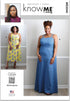 Know Me Women's Strappy Dress Sewing Pattern Kit, Design Code ME2040, Sizes 20W-22W-24W-26W-28W...