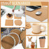 BENECREAT 8 Pack 12x12 Inch Cork Board 3mm Thick Cork Board Tiles Square Cork Tiles Coaster Cork Sheets Tiles for Bulletin Boards, Wall Decoration...