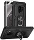 Androgate for Samsung Galaxy S9 Case with HD Screen Protectors, Military-Grade Metal Ring Holder Kickstand 15ft Drop Tested Shockproof Cover Case ...