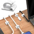 50 Pcs Cable Management Under Desk, Xuuza Adhesive Cable Clips Cord Keeper Organizers for Phone Chargers, Computer Mouse Cables, Lightning Chargin...