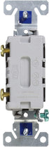 EATON Wiring CS120BK 20-Amp 120/277-volt Commercial Grade Single Pole Compact Toggle Switch with Side Wiring, Black...