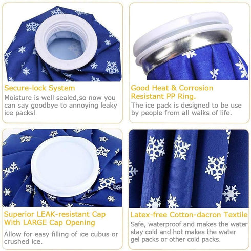 Ice Pack for Fast Pain Relief - 2 Pack Reusable Hot Cold Bag, Versatile Therapy for Injuries, Headaches, and More...