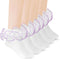 Yolev 3Pack Women Ankle Socks Lace Ruffle White Princess Eyelet Lace Socks Shimmering Cute Ruffle Comfortable Frilly...