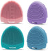 Silicone Face Scrubber Exfoliator, 4 Pack, Gentle Exfoliating Face Wash Brushes for Sensitive Skin, Waterproof Facial Cleansing Brush for Men and ...