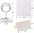 24 Pcs Premium Mini Place Card Holders and 24 Pcs Place Cards, Small Table Card Holder, Cute Table Number Holders, Photo Picture Holders for Cente...