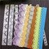 7pcs Flower Lace Cutting Dies, Flower Edge Border Die Cuts Metal Embossing Stencils Template Mould for Card Scrapbooking and DIY Craft Album Paper...