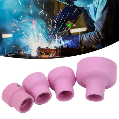 Glass Welding Cups Monster Gas Lenses for Welding Ceramic + Alumina Ceramic Welding Cup Set Alumina Torch Gas Lens Kit Industrial Supplies Wp?17 1...