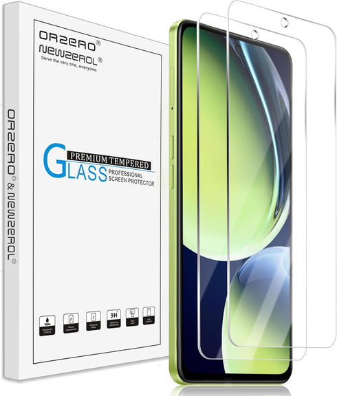 Orzero (2 Pack Compatible for OnePlus Nord N30 5G Tempered Glass Screen Protector, Protector De Pantalla 2.5D Arc Edges 9H Anti-Scratch HD Bubble-...
