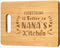 Nana's Kitchen Custom-Engraved Bamboo Cutting Board – A Personalized and Unique Mother’s Day or Christmas Gift for Grandma from Granddaughter or G...