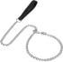 Metal Chain Heavy Duty Dog Leash, Chew Proof Dog Leash with Soft Handle for Large & Medium Size Pets Walking(4 ft. x 3.0 mm Black)...