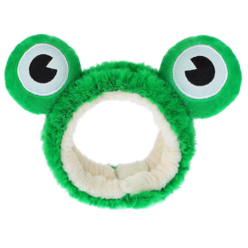 Cute Frog Headband, Spa Headband Frog Eye Makeup Head Band Soft Elastic Hair Band for Washing Face Head Wrap Funny Hair Band for Girls Women Yoga ...