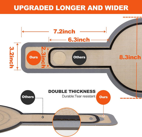Silicone Bread Sling Dutch Oven - Best Japan Silicone. Non-Stick & Easy Clean Reusable Silicone Bread Baking Mat. With Extra Long Handles Bread Ba...