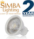 Simba Lighting LED GU10 5W Non-Dimmable Spot Light Bulb (6 Pack) Halogen 50W Replacement MR16 Shape for Accent, Recessed, Track Lighting, 38° Beam...