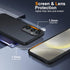 Oterkin Samsung Galaxy A35 5G Case (Black, Nanoscale Electroplating Coating), Includes 9H HD Screen Protectors, Military Grade Protection, Translu...