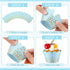Zhehao 60 Pcs Gold Polka Dots Cupcake Wrappers Adjustable Cupcake Liners Paper Baking Cups Disposable Muffin Liners Cupcake Holders for Birthday B...