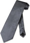 Vesuvio Napoli NeckTie CHARCOAL GREY Color Paisley Design Men's Gray Neck Tie, Charcoal Grey Gray, One Size...