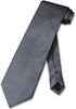 Vesuvio Napoli NeckTie CHARCOAL GREY Color Paisley Design Men's Gray Neck Tie, Charcoal Grey Gray, One Size...