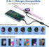 2 in 1 Samsung Watch Charger Cable Wireless Magnetic Charging Dock Compatible with Samsung Galaxy Watch 6 Classic/6/5 Pro/5/4 Classic/4/3/Active 2...