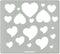 Aleks Melnyk No.203 Metal Stencil for Jewelry, Shape Earring Heart Cutouts Stencil, Lapidary Template for Cabochons, Jewelry making Templates, Bra...