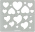 Aleks Melnyk No.203 Metal Stencil for Jewelry, Shape Earring Heart Cutouts Stencil, Lapidary Template for Cabochons, Jewelry making Templates, Bra...