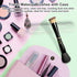 Travel Makeup Brushes with Case, 4 in 1 Makeup Brush Set, Powder Brush, Foundation/Blush Brush, Eyeshadow Brush, Concealer Brush, Double Ended Mak...