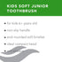 Premium Oral Care Kids Soft Junior Toothbrush for Gentle Cleansing, Ages 6 and Up, Colors May Vary, Pack of 3...