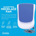 O2COOL Deluxe Necklace Fan | Battery Powered, Hands-Free Personal Cooling Fan w/Adjustable Lanyard, Table Top Stand + Wearable Clip - Dark Blue (2...