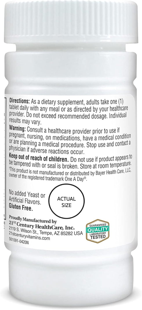 21st Century One Daily Essential Tablets, 100 Count...