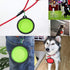 LINGYU Collapsible Dog Bowl, Silicone Foldable Expandable Cup Dish, for Pet Dog/Cat Food Water Feeding Portable Travel Bowl - Green...