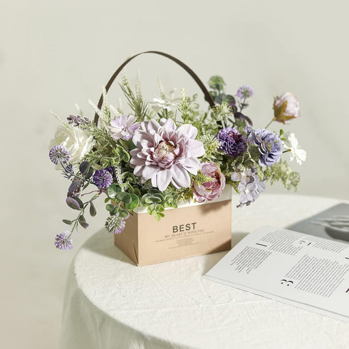 Serra Flora Artificial Flowers Combo for DIY Centerpieces Arrangements Wedding Bridal Bouquet Table Chair Candle Holder Baby Shower Cake Flower Ho...