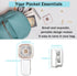 Handheld Mini Fan, 3 IN 1 Small Portable Fan, USB Rechargeable Folding Personal Fans with Strong Airflow 2 Speeds, Lanyard, Multi-Functional, 4 Co...
