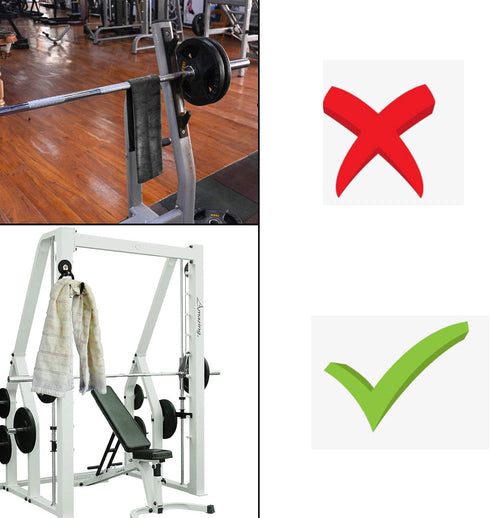 YYST MINI Magnetic Towel Hook Hanger Rack for Kitchen Dish,Sports, Hand Gym, etc- Hold up to 0.5 Lb- No Towels Included (1)...